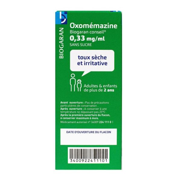 Oxomemazine Bgr Co 0,33Mg/Ml S Buv Fl/150