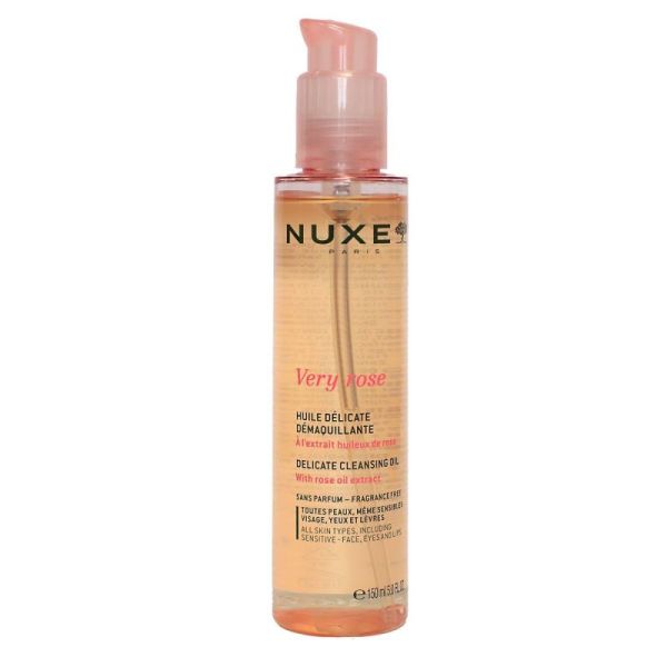Nuxe Very Rose Huile Delicate Démaquillante 150Ml