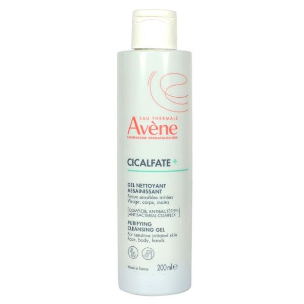 Avene Cicalfate Gel Nettoyant Assainissant Flacon 200mL