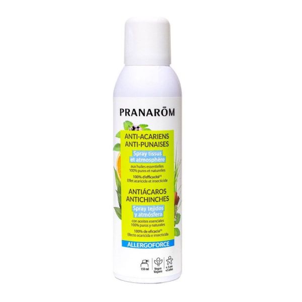 Pranarom Allergoforce Spray Anti-acariens anti-puniases tissus et atmosphères Fl150Ml 1