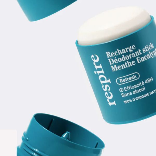 RESPIRE Recharge Déodorant Stick Menthe Eucalyptus
