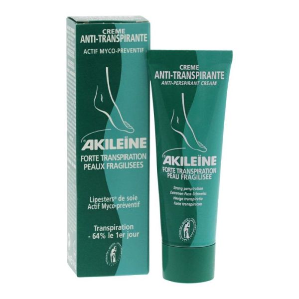 Akileine Crème Anti-Transpirante Anti-Odeur 50 mL