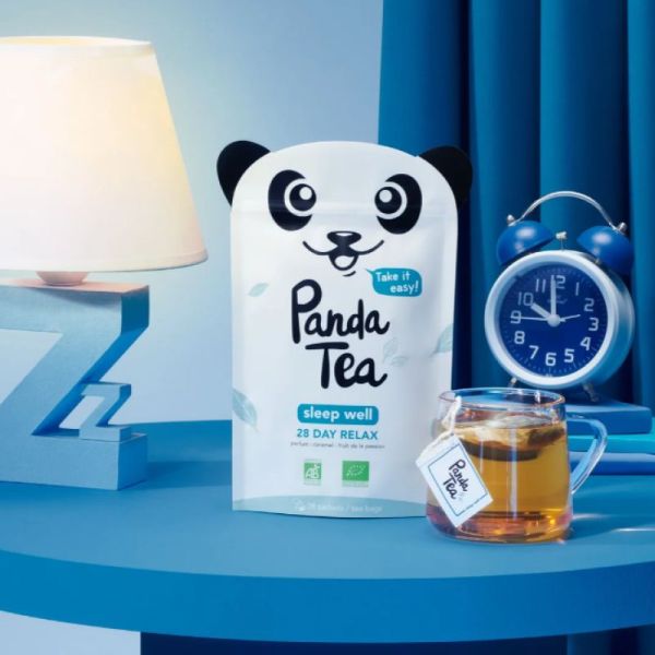 PANDA TEA SLEEP WELL 28 day relax caramel fruit de la passion