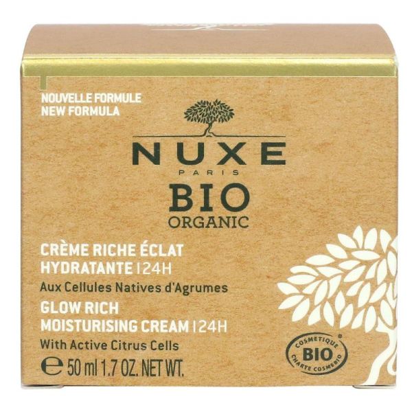 Nuxe Crème Riche Hydratante Eclat Bio 50mL