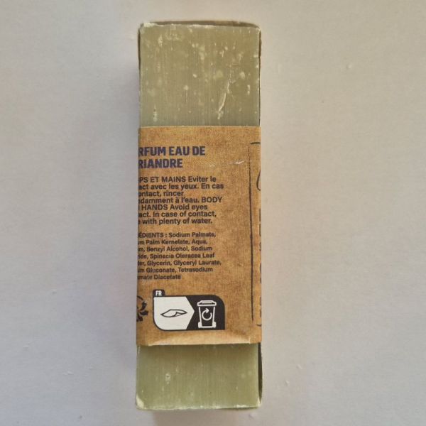 Mas Du Roseau savonnette coriandre parfum eau de coriandre