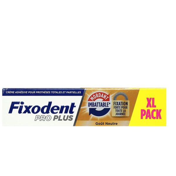Fixodent Pro Plus Gout Neutre XL Pack
