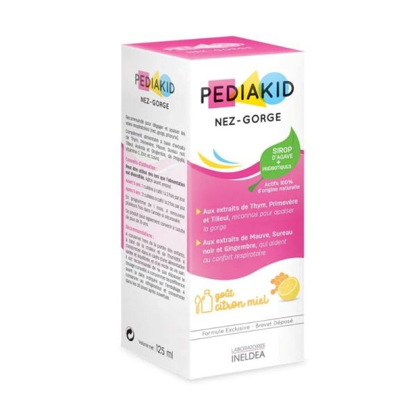 Pediakid Nez-Gorge Goût Citron Miel Flacon de 125mL