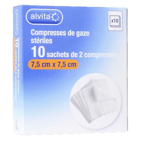 Alvita Cpres Gaze7,5X7,5 S102