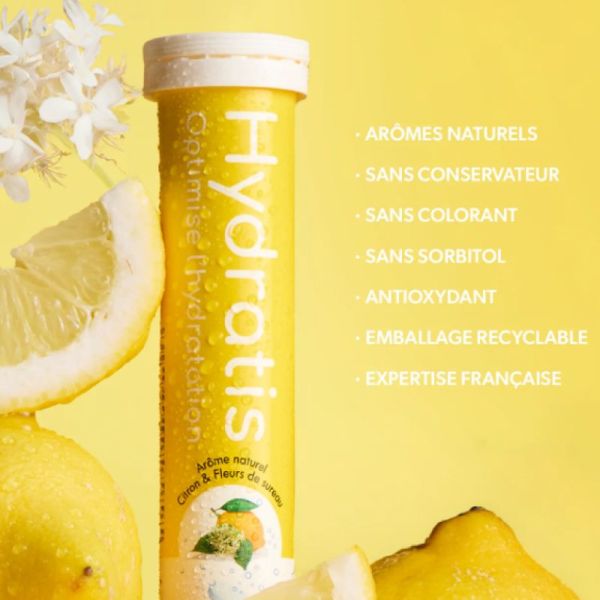 Hydratis Pastilles Hydratation Citron/Fleurs De Sureau