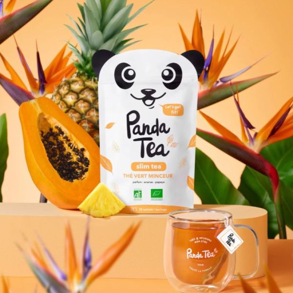 PANDA TEA SLIM TEA thé vert minceur ananas papaye
