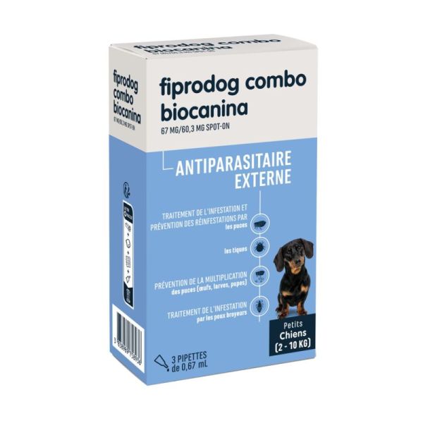 Biocanina Fiprodog Combo Petit Chien 3Pip