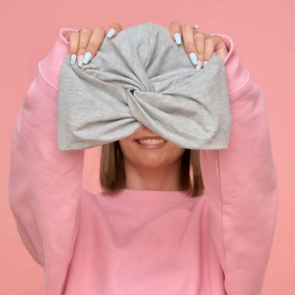 Les franjynes bonnet cross cina gris clair