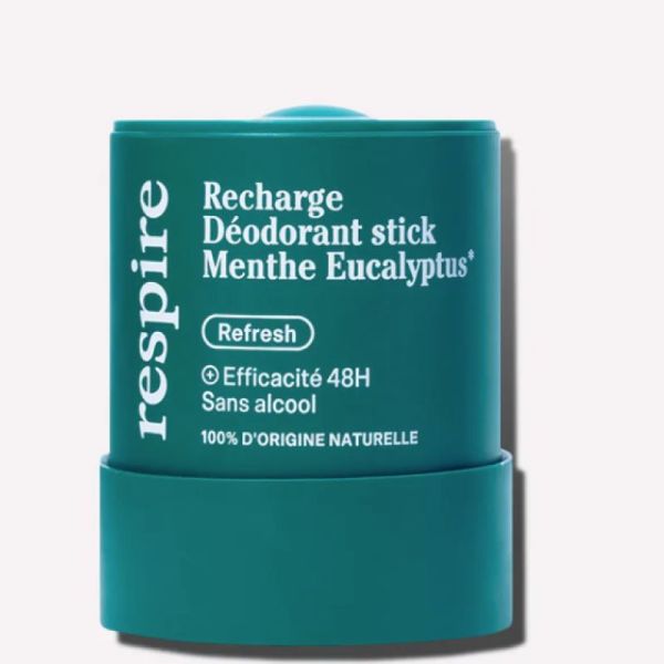 RESPIRE Recharge Déodorant Stick Menthe Eucalyptus