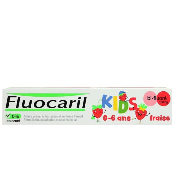 Fluocaril Dent Kids 0/6An Gel Fraise 50Ml