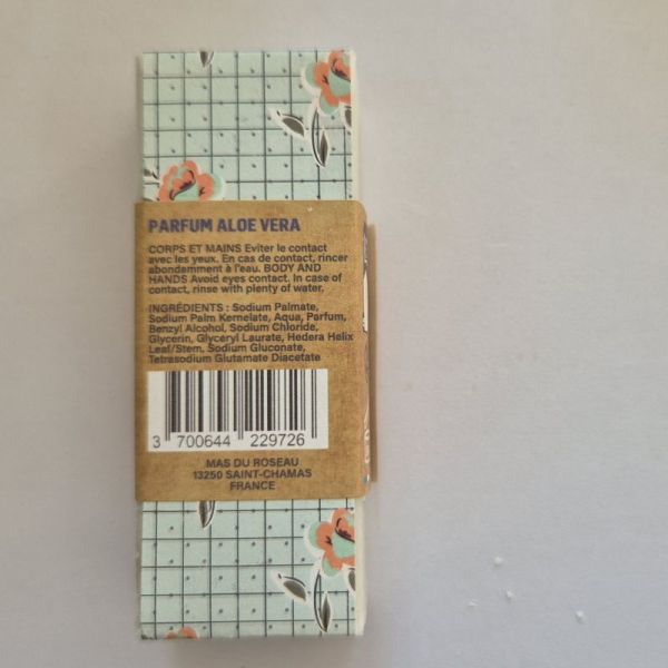 Mas Du Roseau savonnette lierre parfum aloe vera