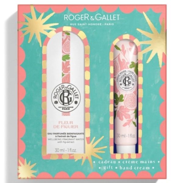 Roger & Gallet Coffret Noël Crème Mains + Eau parfumée Fleur de Figuier