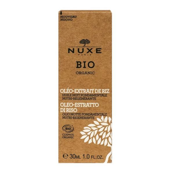Nuxe Bio Huile Nuit Fondamentale Nutri-Régénérante 30mL