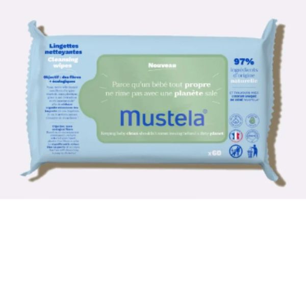 Mustela Lingettes Nettoyantes x60