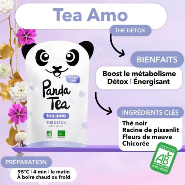 PANDA TEA TEA AMO Thé Detox Earl Grey